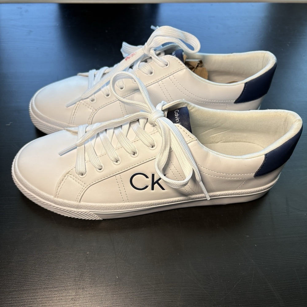 Women's Calvin Klein shoes sneakers white 11M